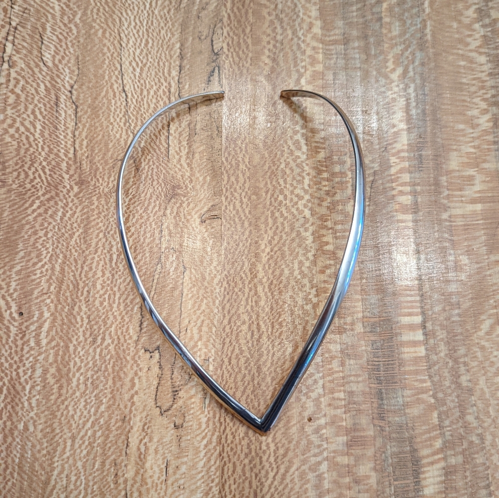 Sterling silver choker necklace
